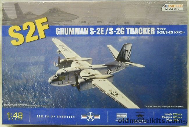 Kinetic 1/48 Grumman S2F / S-2E / S-2G Tracker - VS-37 Sawbucks, K48024 plastic model kit